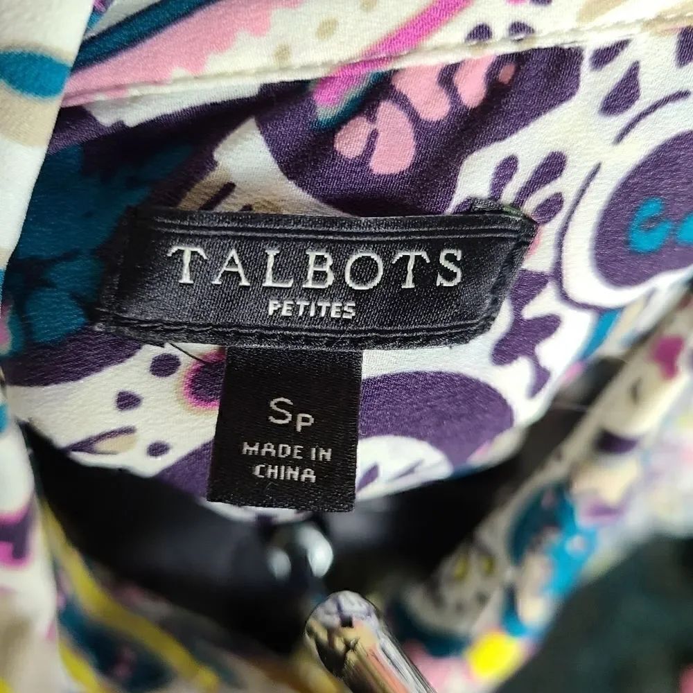 Talbots Floral Long Sleeve Button Up - Picture 7 of 8